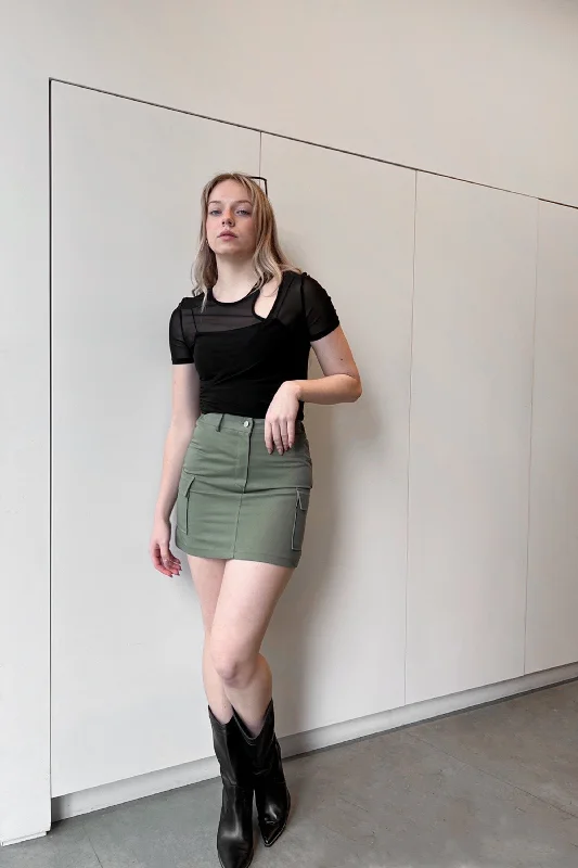 Soft And Comfortable MINI CARGO SKIRT