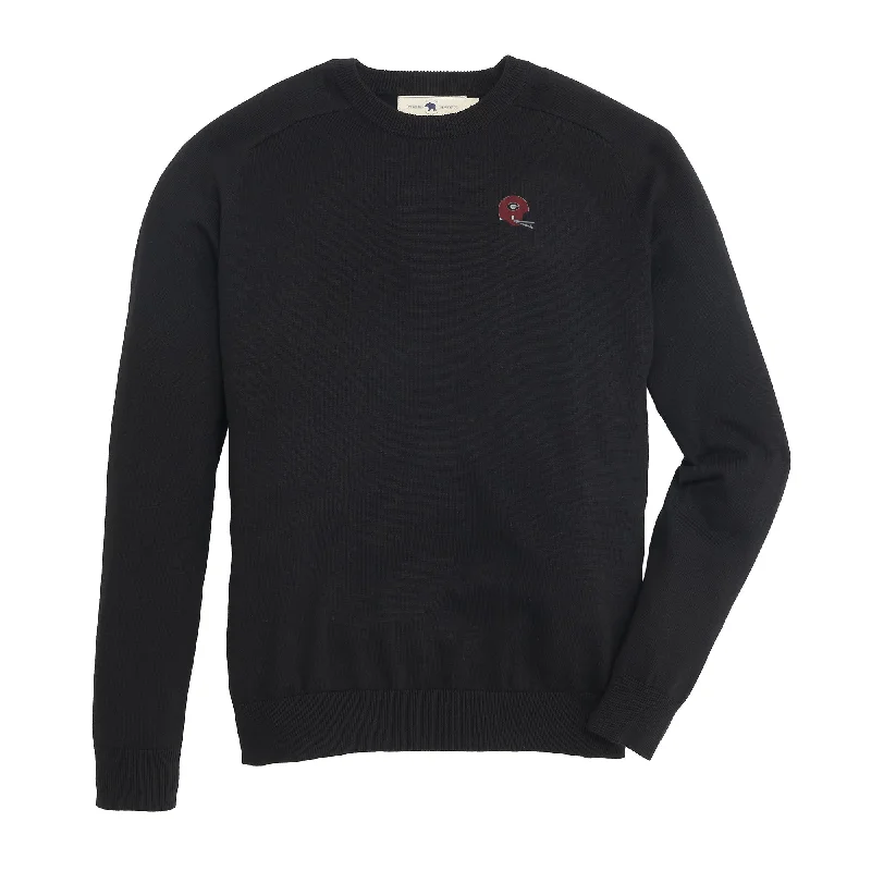 Classic Color Vintage Helmet Apex Crewneck - Black