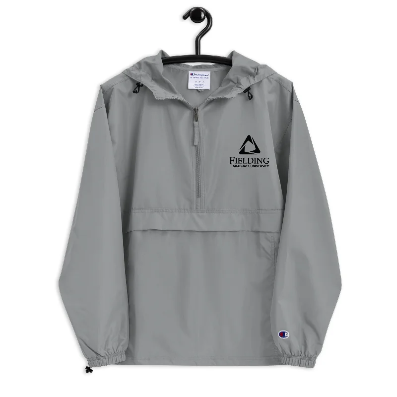Slim Fit Unisex Packable Jacket | Embroidered Fielding Logo