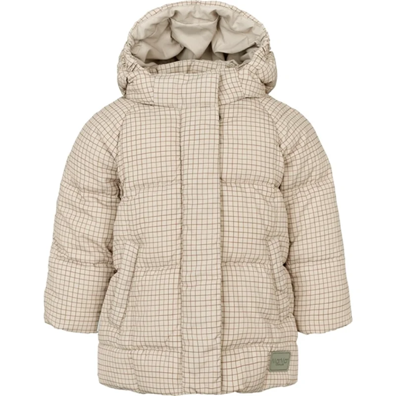 Simple Elegance MarMar Omega Puffer Down Jacket Wood Check