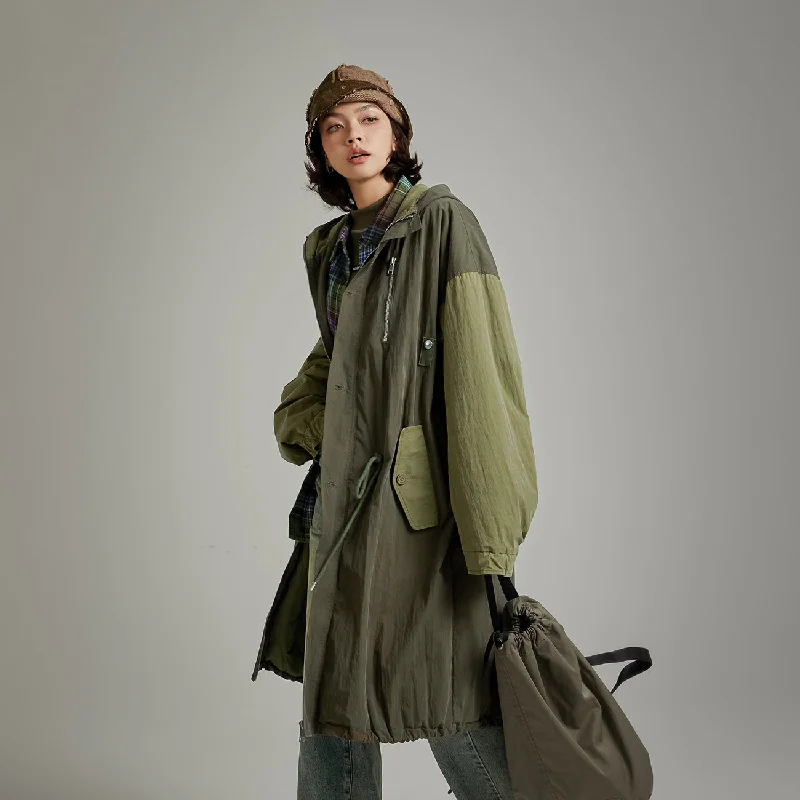Energy Wear Color Combination Hooded Jacket