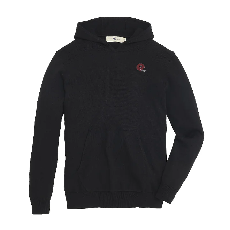 Fashionable Inner Wear Vintage Helmet Apex Hoodie - Black