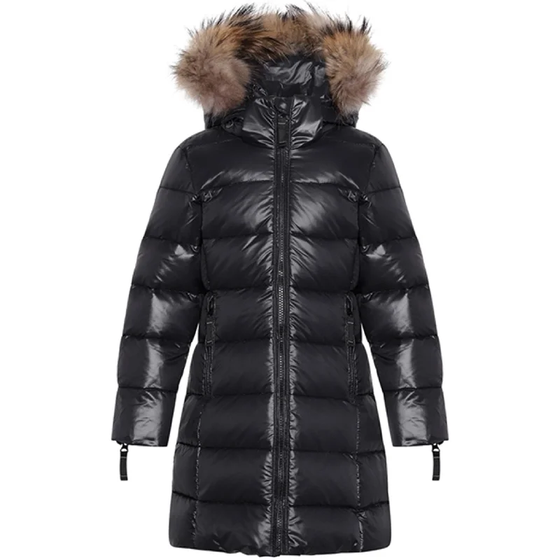 Relaxed Fit Ver de Terre Featherlight Girls Dunjakke m. Pels Black