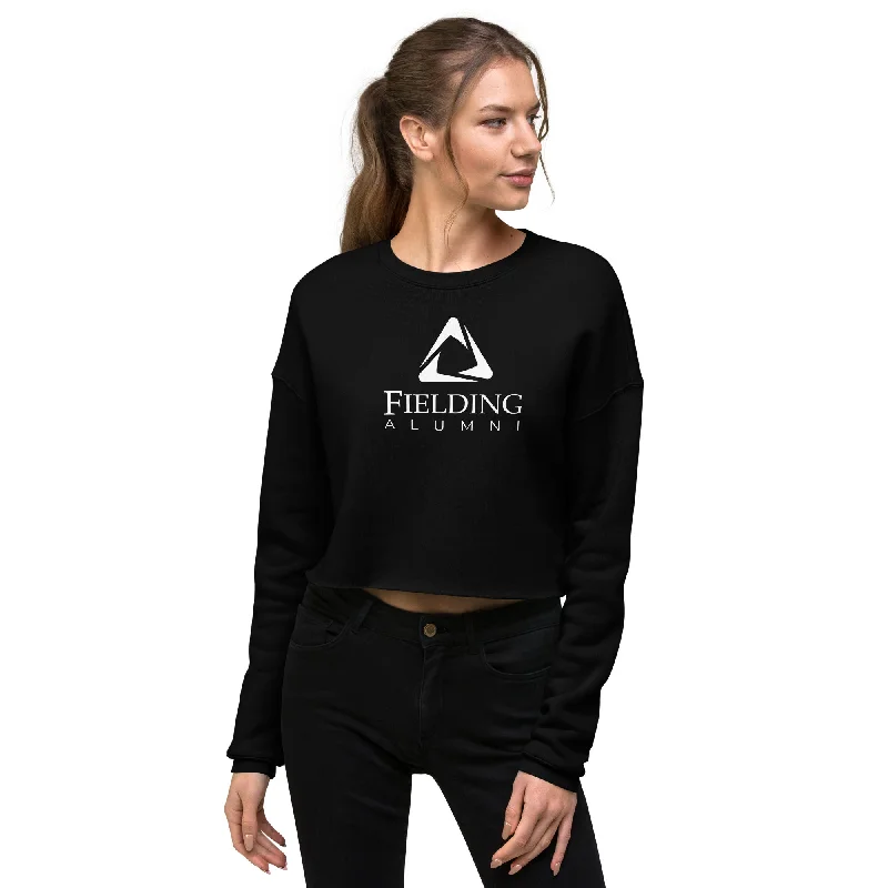 Knowledge And Elegance Women's Cropped Sweatshirt | Alumni Logo