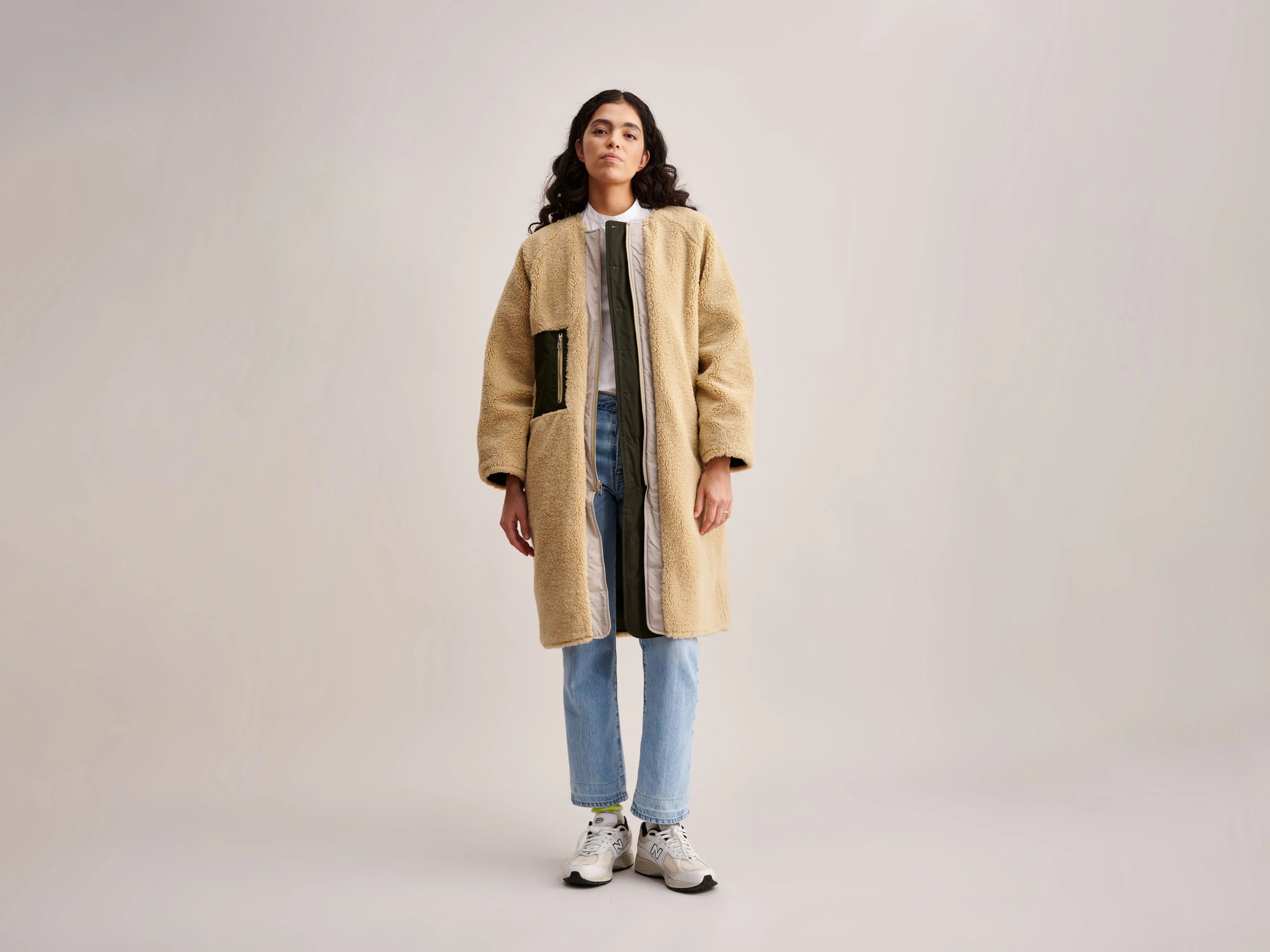 Urban Sense Hanky Coat (232 / W / DARK OLIVE)