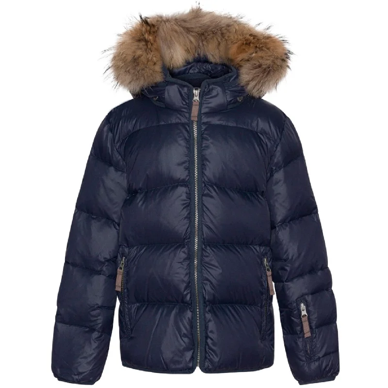 Weekend Wear Ver de Terre Featherlight Jakke m. Pels Navy