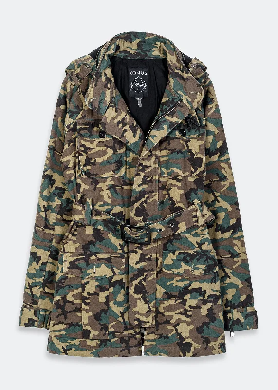 Sports Vitality Style Konus Women's Camouflage Military Jacket