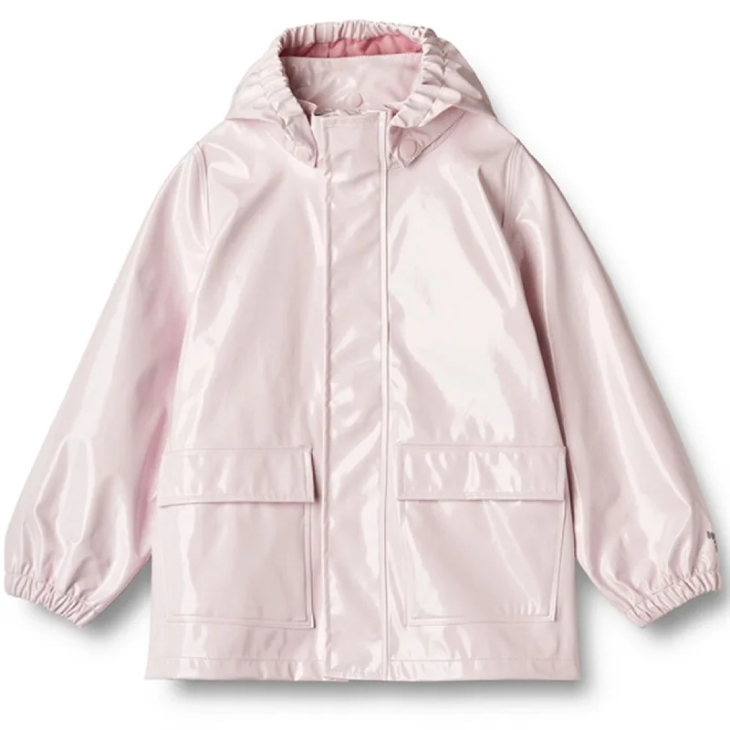 Celebrity Style Wheat Rain Jacket Ola Cherry Bloom Glossy