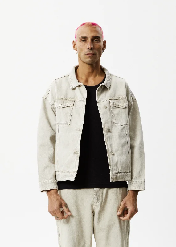 Sweet Breath AFENDS Unisex Innie - Unisex Denim Jacket - Faded Cement