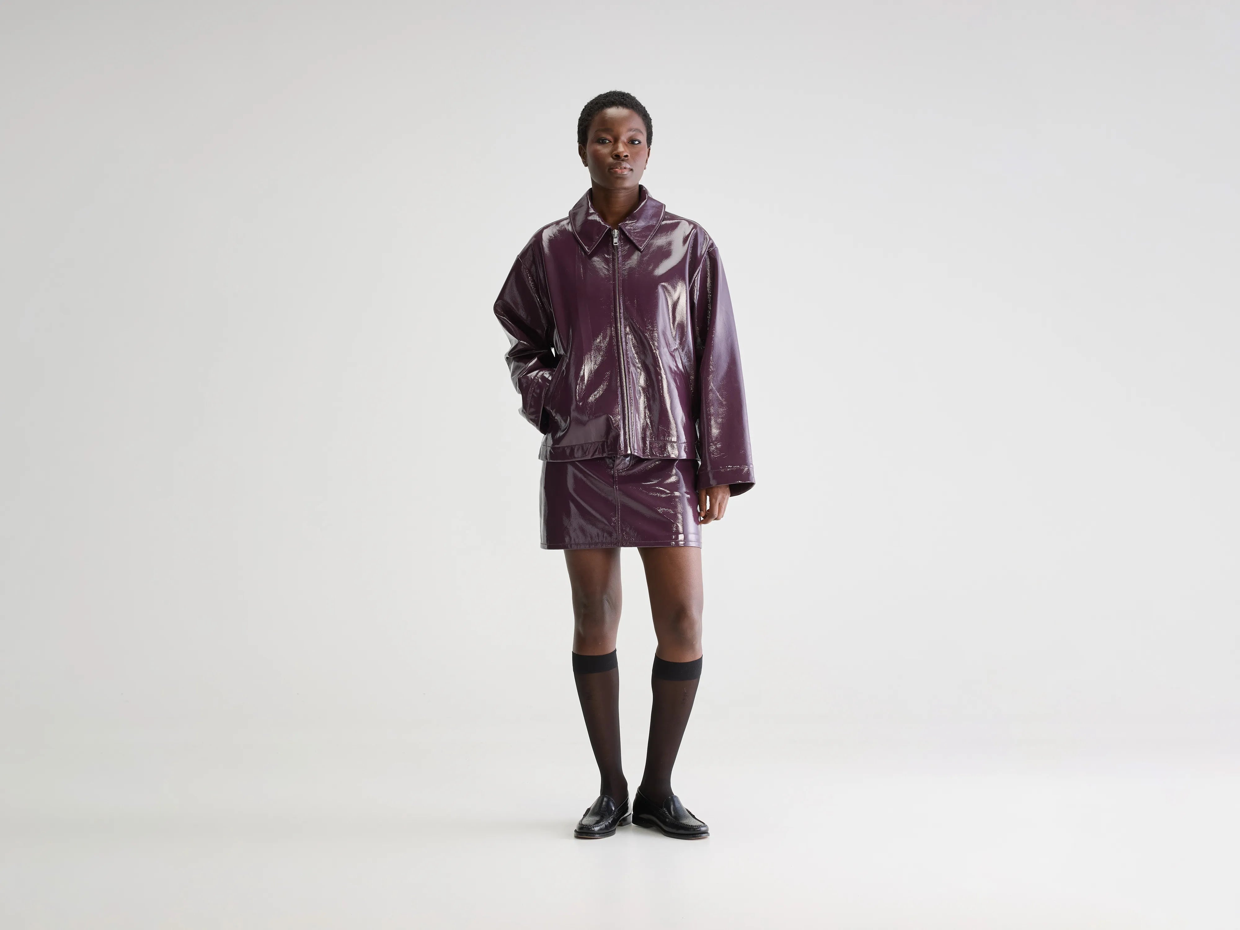 Minimal Style Helsa relaxed jacket (251 / W / WINE)
