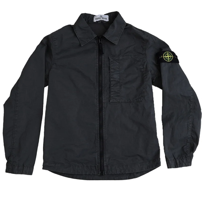 Design And Tailoring Stone Island Overshirt Blue Grey