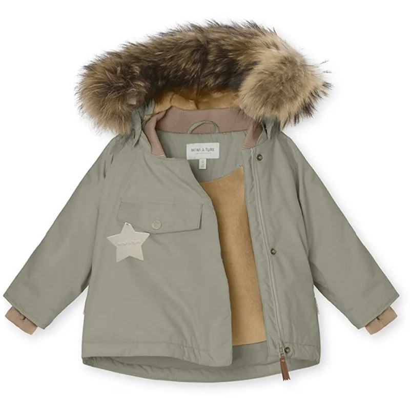 Customized Version MINI A TURE Wang Fleece Fur Winter Jacket Vert
