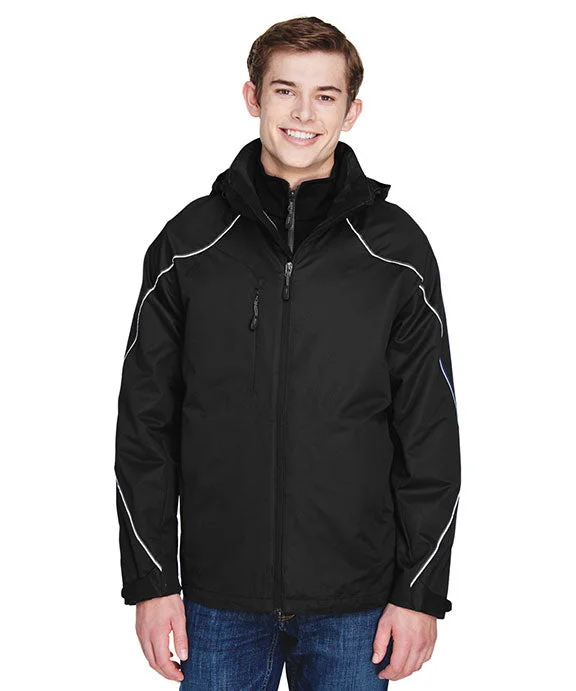 Noble And Elegant 88196 - North End Mens Angle 3-in-1 Jacket with Bonded Fleece Liner