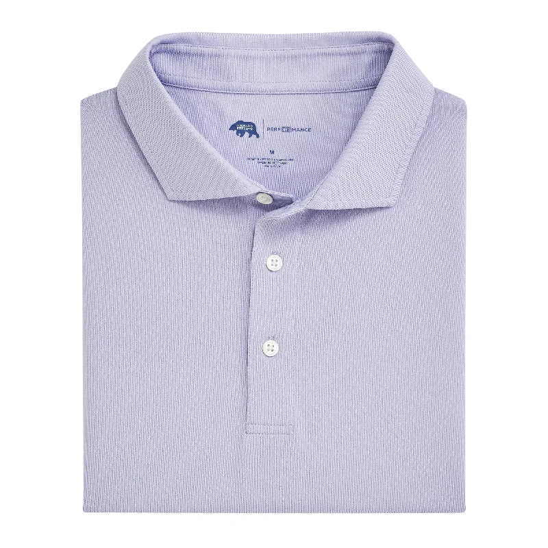 New Products Solid Performance Pique Polo - Cosmic Sky