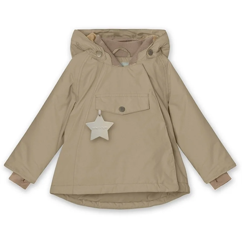 British casual MINI A TURE Wang Fleece Winter Jacket Savannah Tan