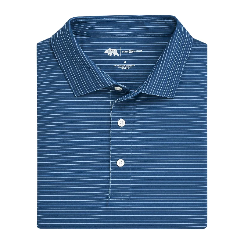 Fresh And Fashionable Driver Stripe Performance Polo - Endless Sky