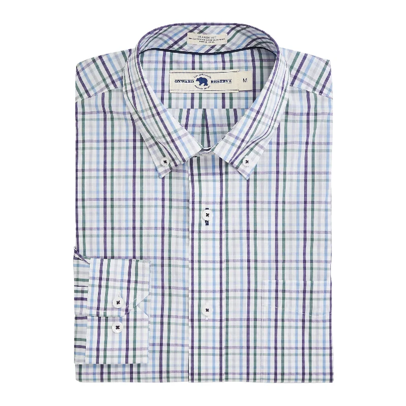 Easy Style Torridon Classic Fit Quad Button Down - Mystical