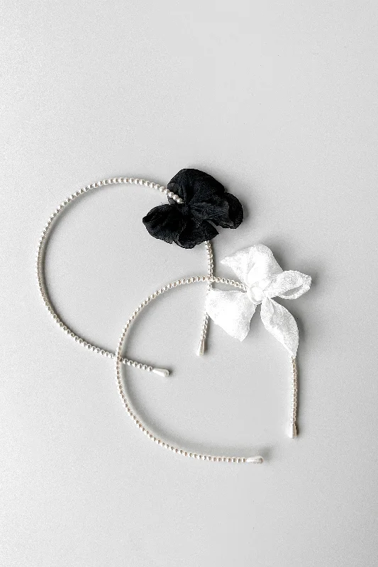 Sports Style BEADED HEADBAND WITH BOW