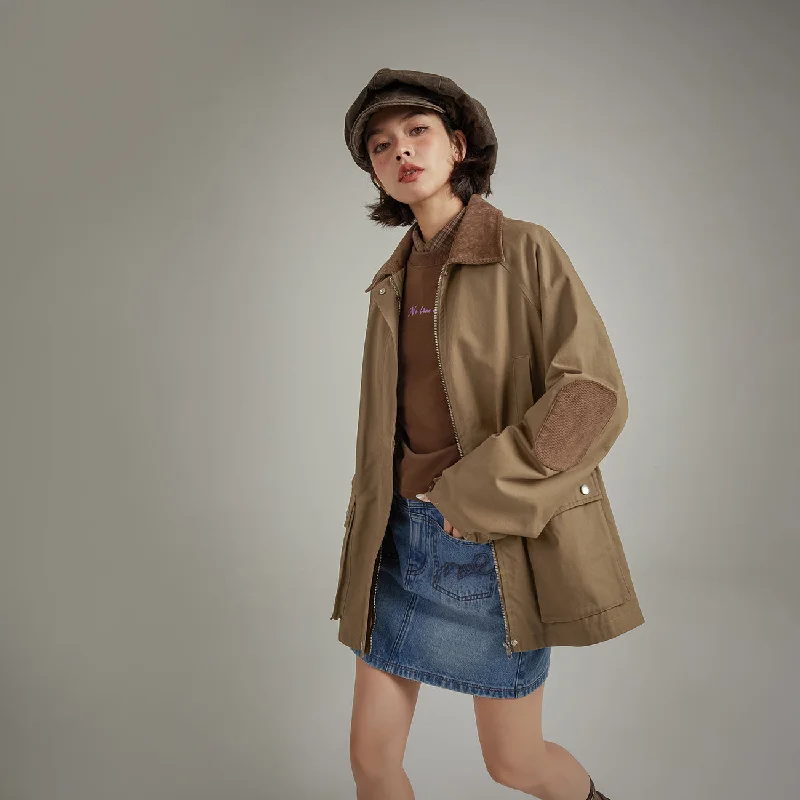 Celebrity Must-have Corduroy Collar Jacket