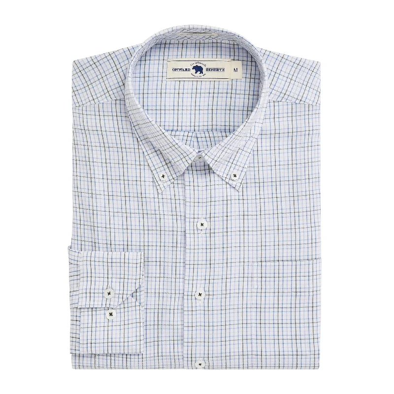 Classic Retro Cromarty Tailored Fit Brushed Performance Twill - Blue Horizon