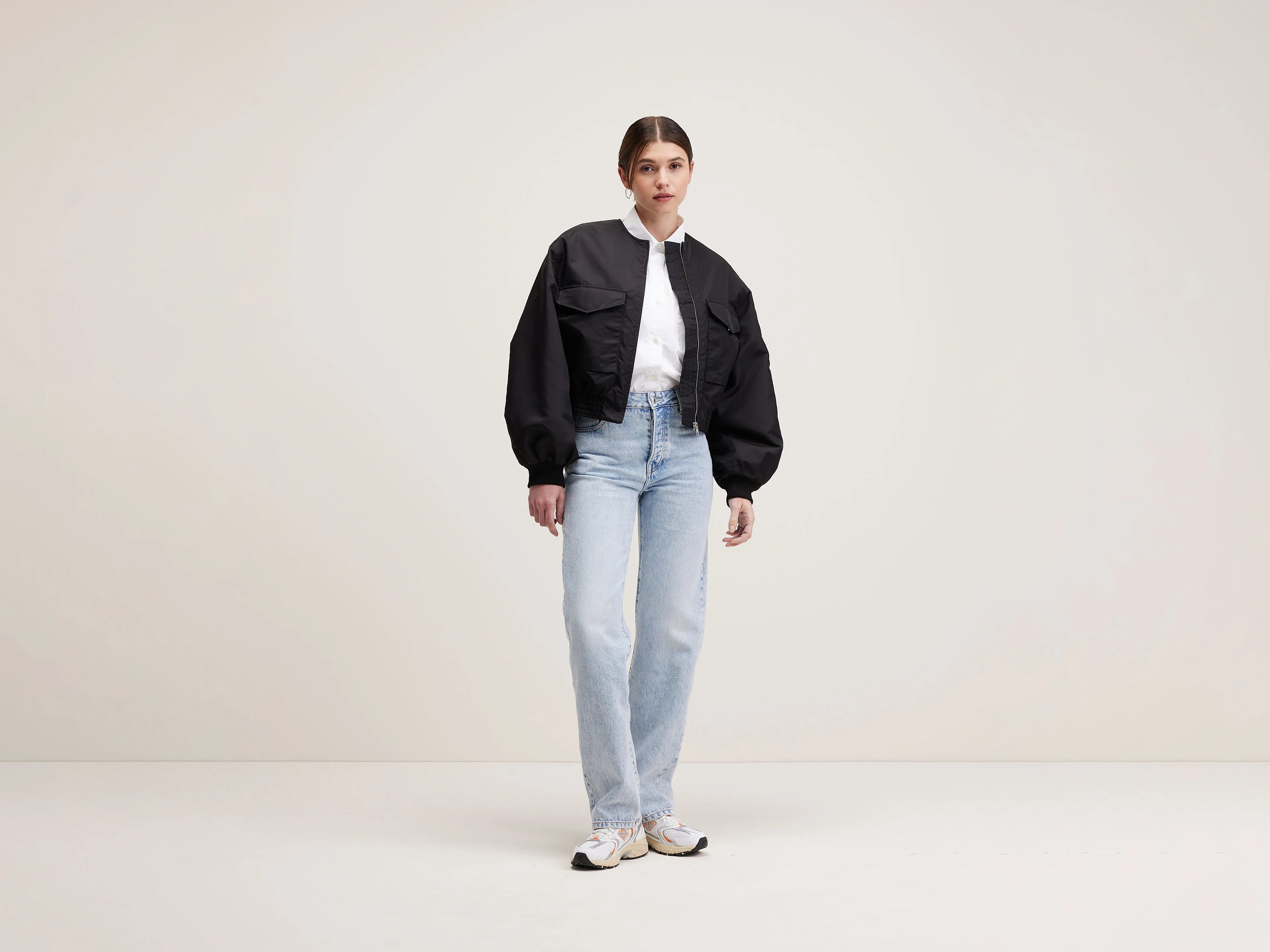 French Style Hiking pilot jacket (242 / W / OFF BLACK)