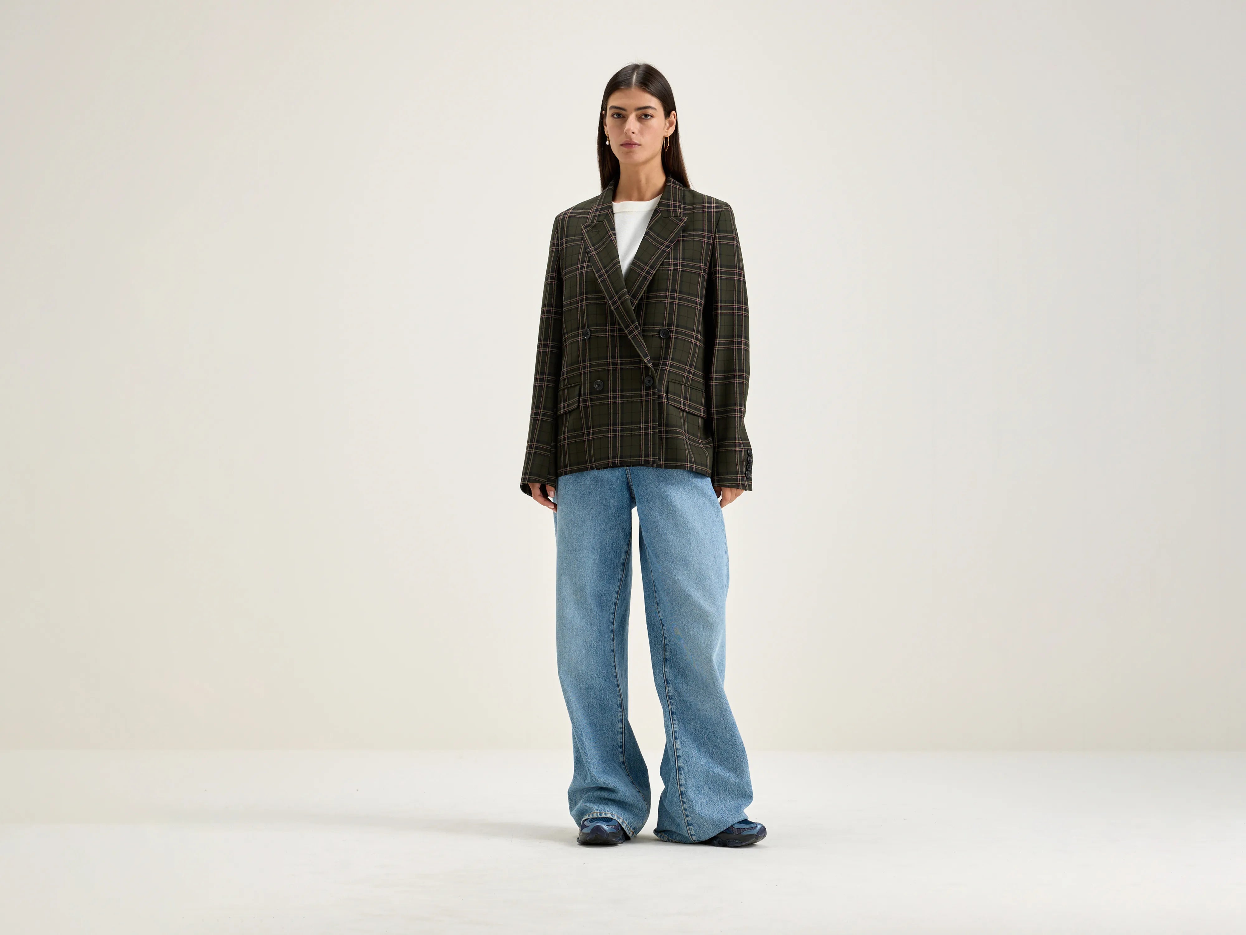 Modernism Vicken straight blazer (242 / W / CHECK A)