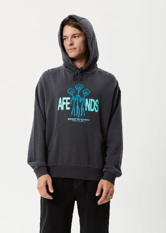 Casual And Versatile AFENDS Mens Grooves - Hoodie - Charcoal