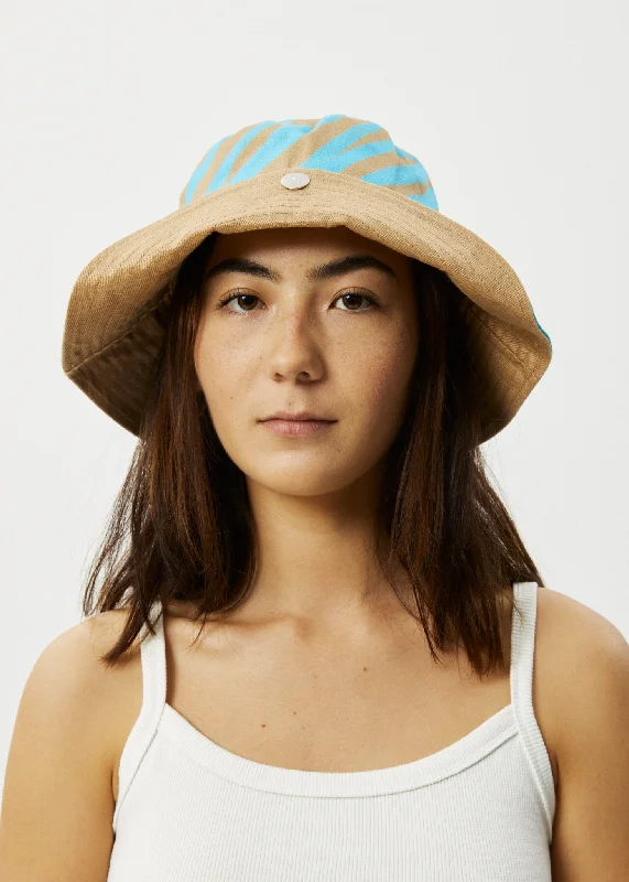 Fresh Wear AFENDS Unisex Adi - Wide Brim Bucket Hat - Blue Stripe