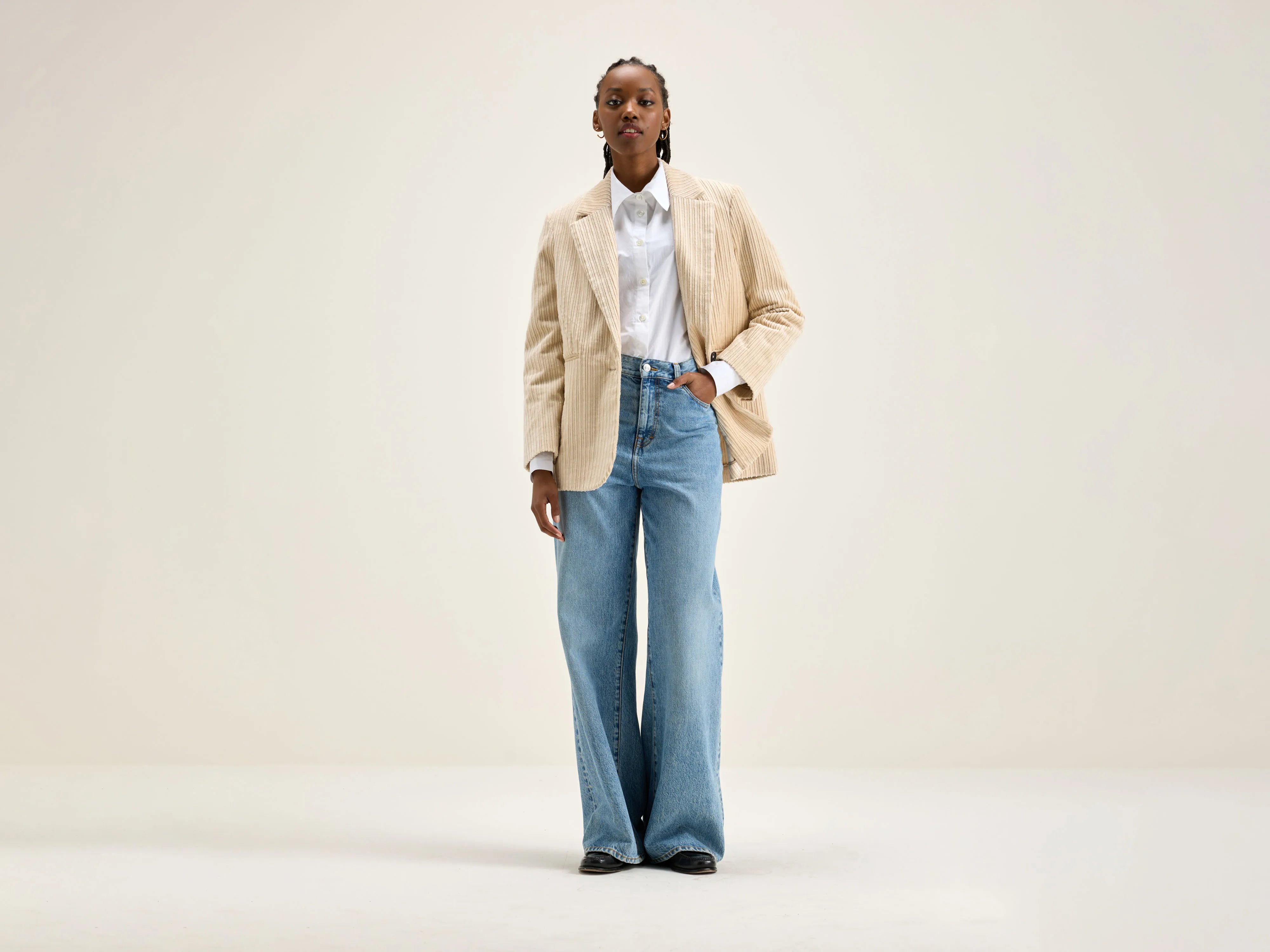 Classic Style Veil relaxed blazer (242 / W / SHELL)