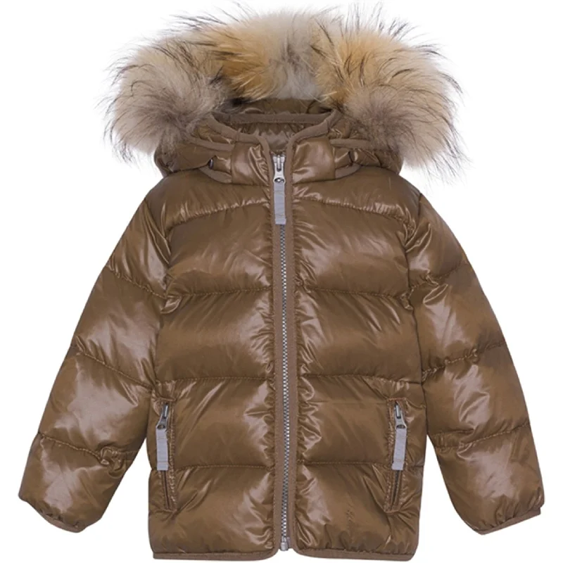 Dressing Tips Ver de Terre Featherlight Baby Down Jacket w. Fur Kangaroo