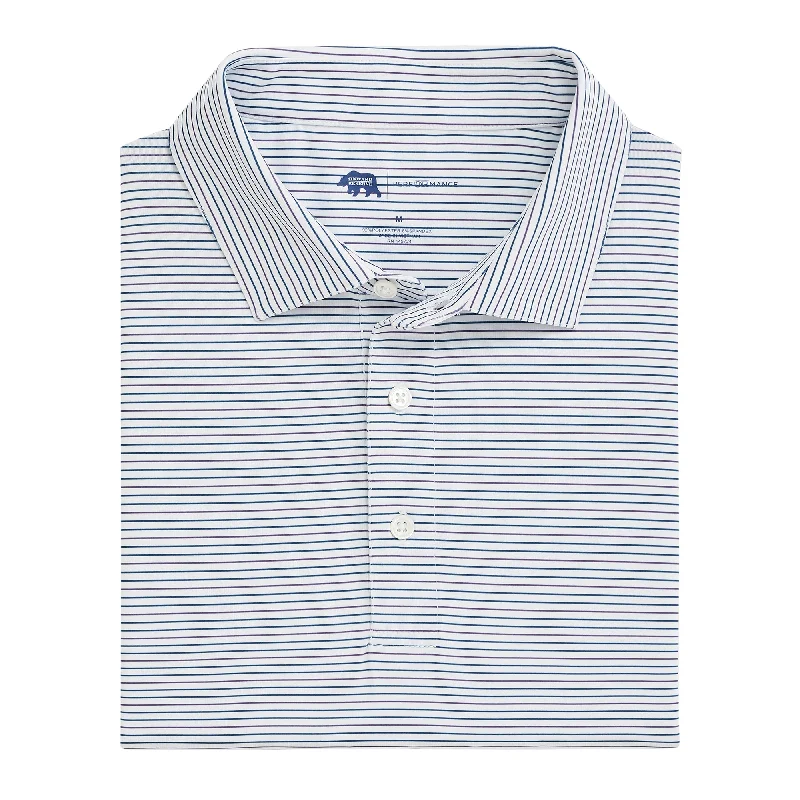 Youthful Vitality Driver Stripe Performance Polo - Mystical