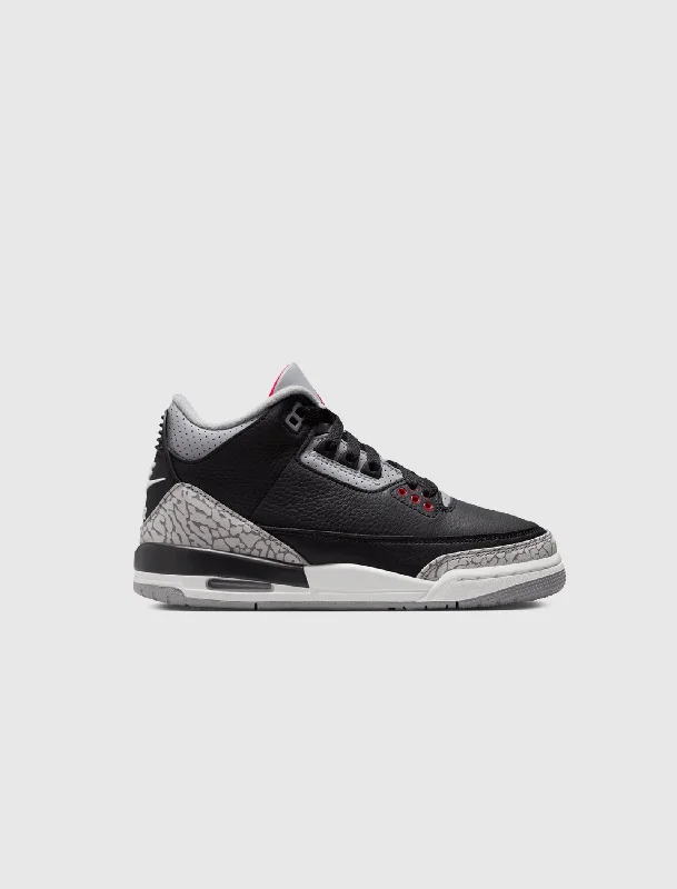 Carefree AIR JORDAN 3 RETRO "BLACK CEMENT" GS