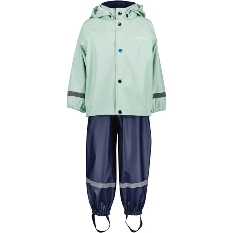 Fashion Innovation Didriksons Pale Mint Slaskeman Kids Rainwear