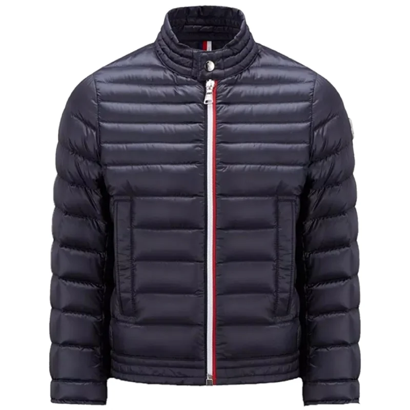 Fashionable sports Moncler Urzay Biker Down Jacket Navy