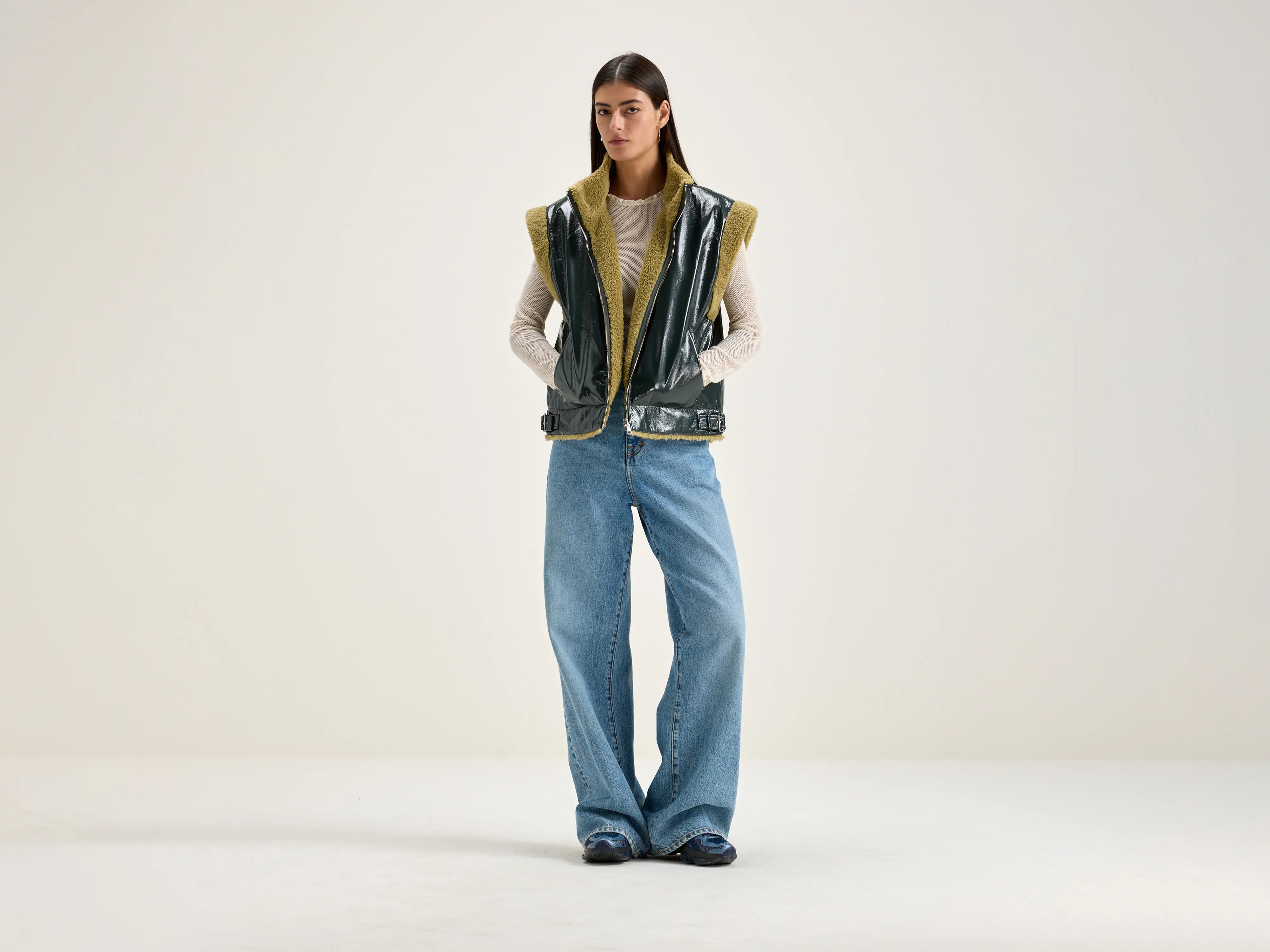 Lively And Youthful Hodda zip-up bodywarmer (242 / W / ACIER)