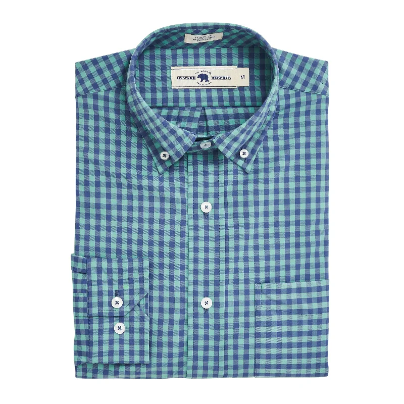 Retro Woolen Jacket Moriston Classic Fit Performance Button Down - Vintage Green