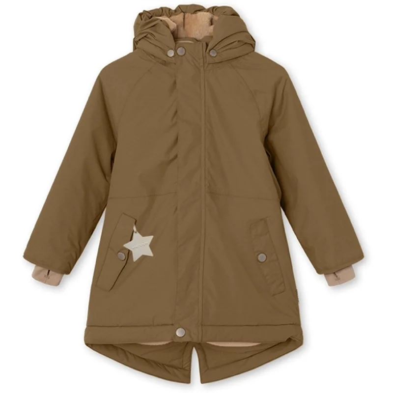 Casual Chic MINI A TURE Vikana Fleece Winter Jacket Wood