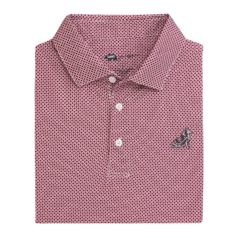 Eye-catching Personality Texas A&M Scope Printed Performance Polo - Maroon