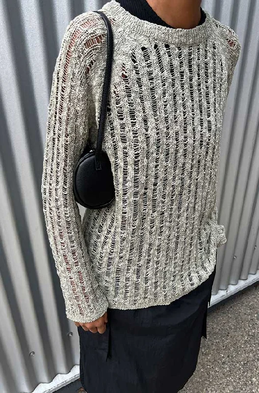Street Charm SHEER KNIT SWEATER