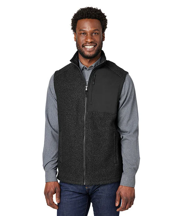 Single-shoulder Neck Design NE714 - North End Mens Aura Sweater Fleece Vest