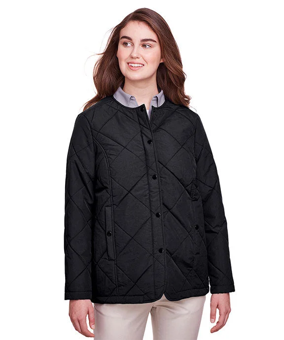 Sports Fitness Wear UC708W - UltraClub Ladies Dawson Quilted Hacking Jacket