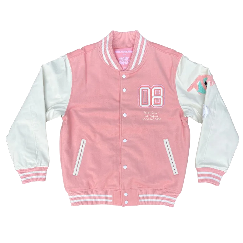 Practical Style Pink Dolphin x Taylor Gang Varsity Jacket