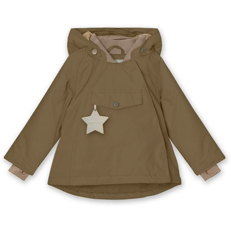 Elegant And Lazy MINI A TURE Wang Fleece Winter Jacket Wood