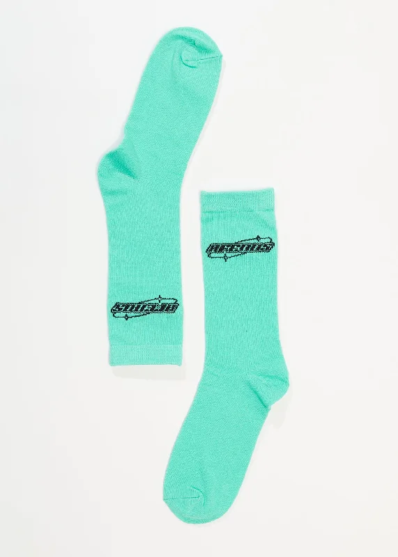 Easy Fashion AFENDS Unisex Eternal - Crew Socks - Jade