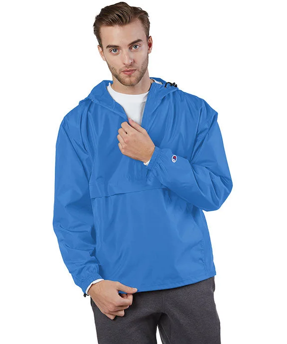 Street Vertical And Horizontal Design CO200 - Champion Adult Packable Anorak 1/4 Zip Jacket