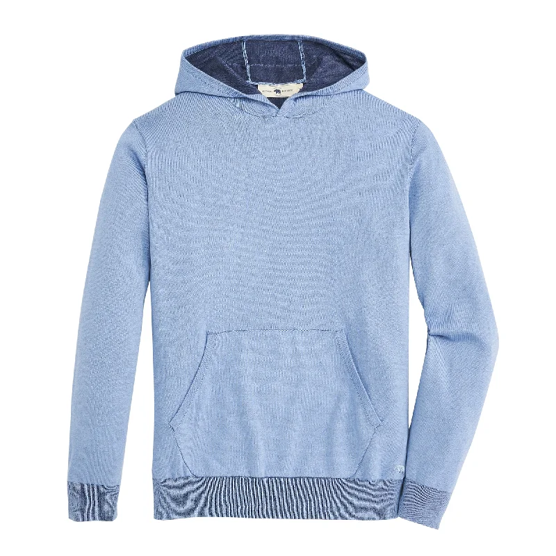 Round neck design Apex Sweater with Coolmax Hoodie - Endless Sky