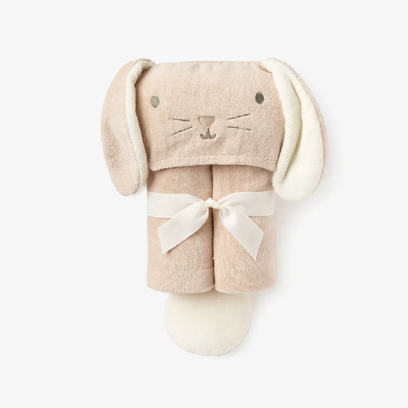 Classic Color Elegant Baby Taupe Bunny Bath Wrap