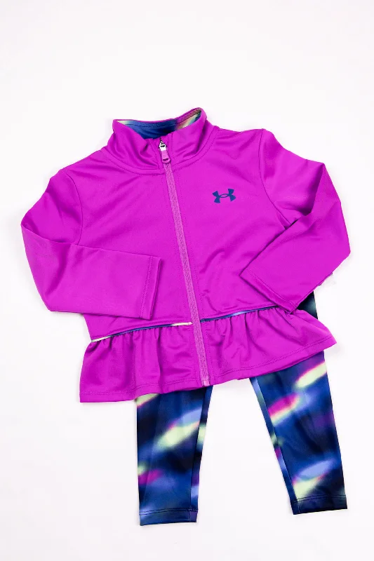 Retro Design Under Armour Full Zip Set | Vivid Magenta