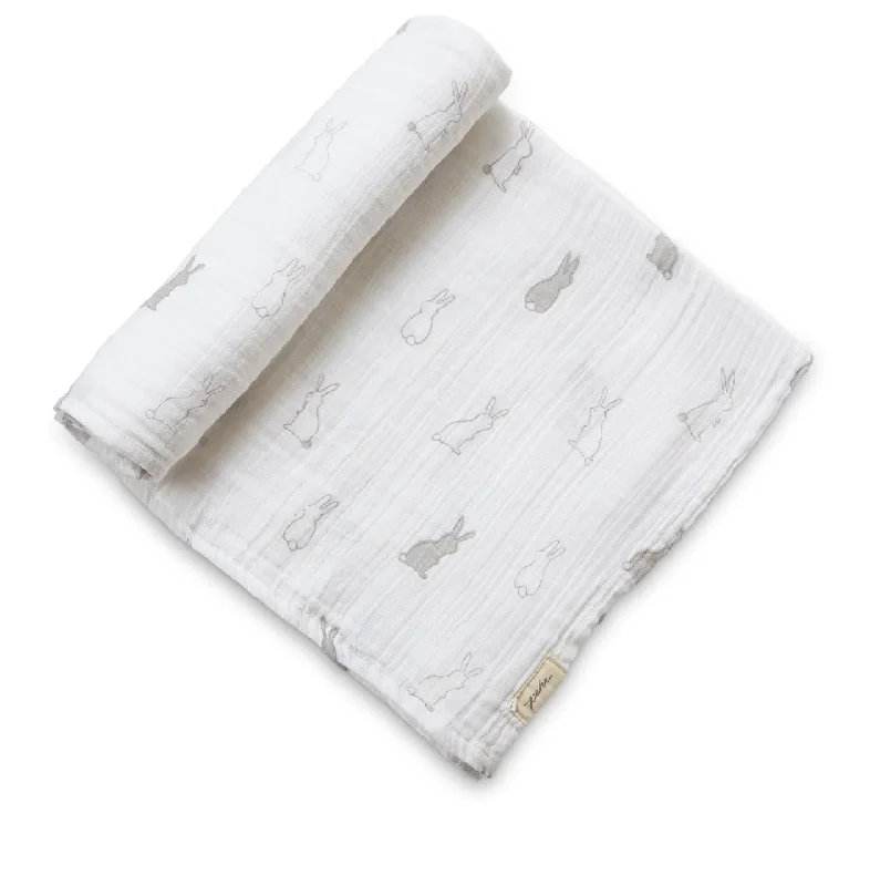 Street Style Suit Pehr Swaddle Blanket in Bunny Hop