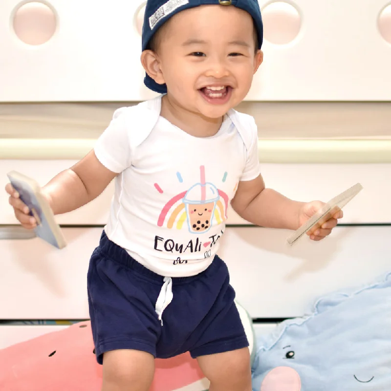 Cute Style THE WEE BEAN | Kidswear | Organic Cotton Onesie | Equali-Tea
